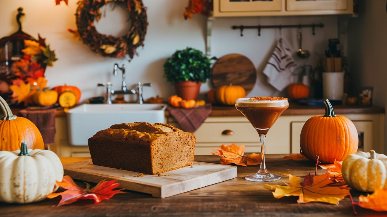 Pumpkin Spice Espresso Martini und Kürbisbrot: Ein unwiderstehliches Herbst-Duo